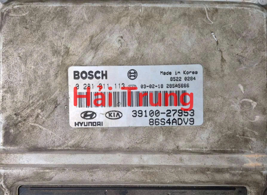 Hộp điều khiển động cơ ECU Hyundai Santafe 2003 2004 Tháo Xe 39100-27953