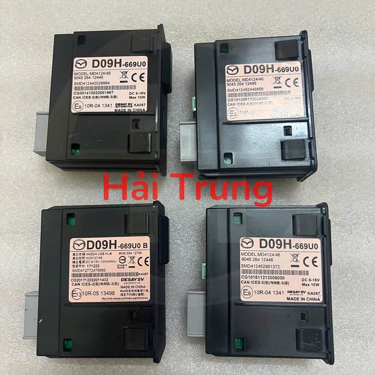Cụm cổng kết nối phụ trợ UAX, USB, SD Mazda 3, 6, CX-5 Tháo Xe D09H-669U0