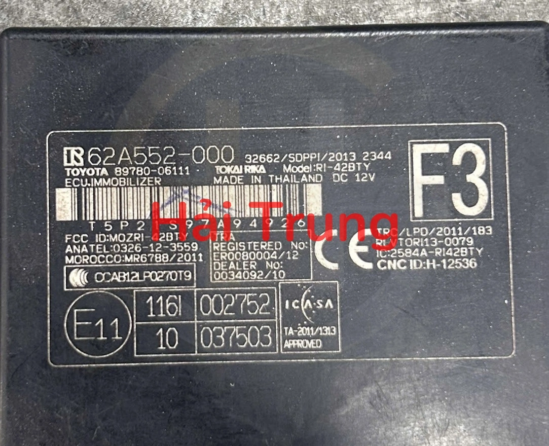 Hộp chống trộm Toyota Hilux Tháo Xe 89780-06111