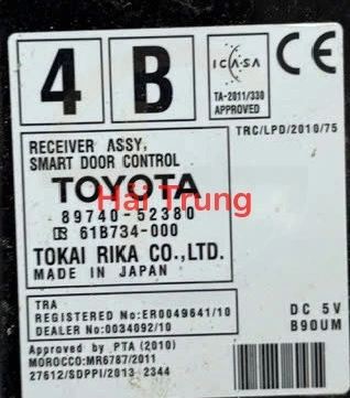 Hộp tín hiệu cửa Toyota Vios Tháo Xe 89740-52380