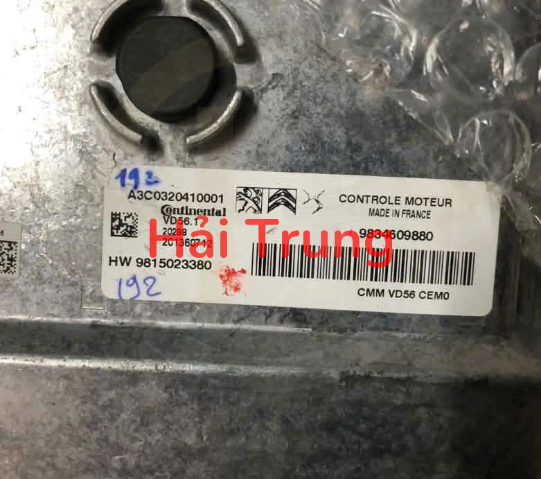 Hộp điều khiển động cơ ECU PEUGEOT 208 Tháo Xe 9834609880