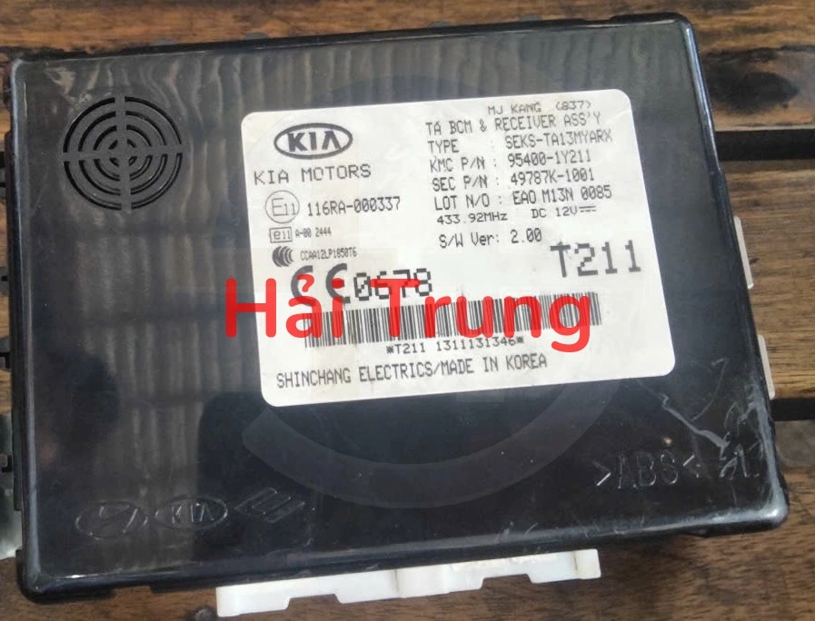Hộp điều khiển thân xe BCM Kia Morning Tháo Xe 95400-1Y211