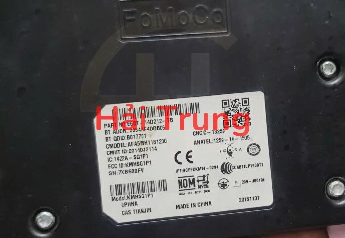Hộp điều khiển trung tâm tích hợp Bluetooth Ranger, Everest Tháo Xe E6BT-14D212-TB