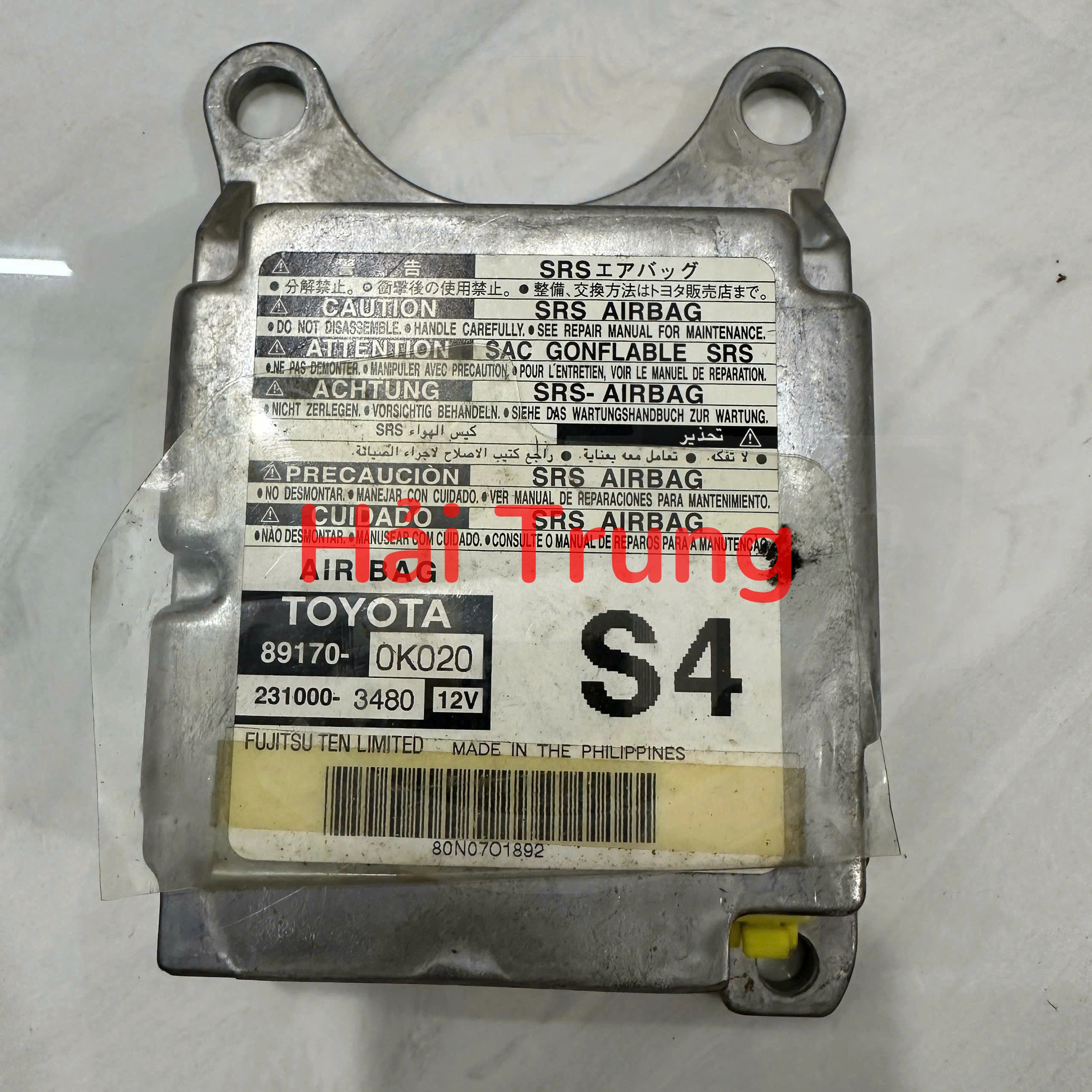 891700K020 Hộp điều khiển túi khí Toyota Hilux Tháo Xe