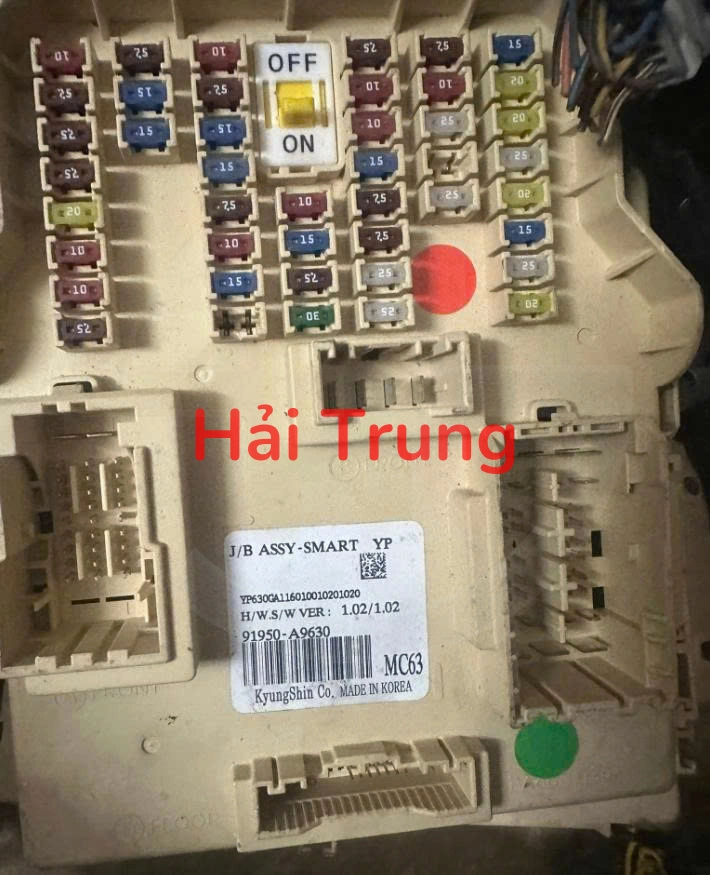 91950A9630 Hộp cầu trì trong xe Kia Carnival 2014-2018 Tháo Xe