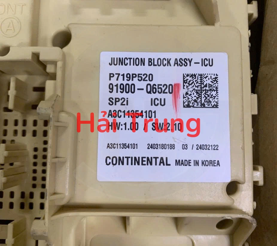 91900Q6520 Hộp cầu trì trong xe Kia Seltos 2020-2024 Tháo Xe