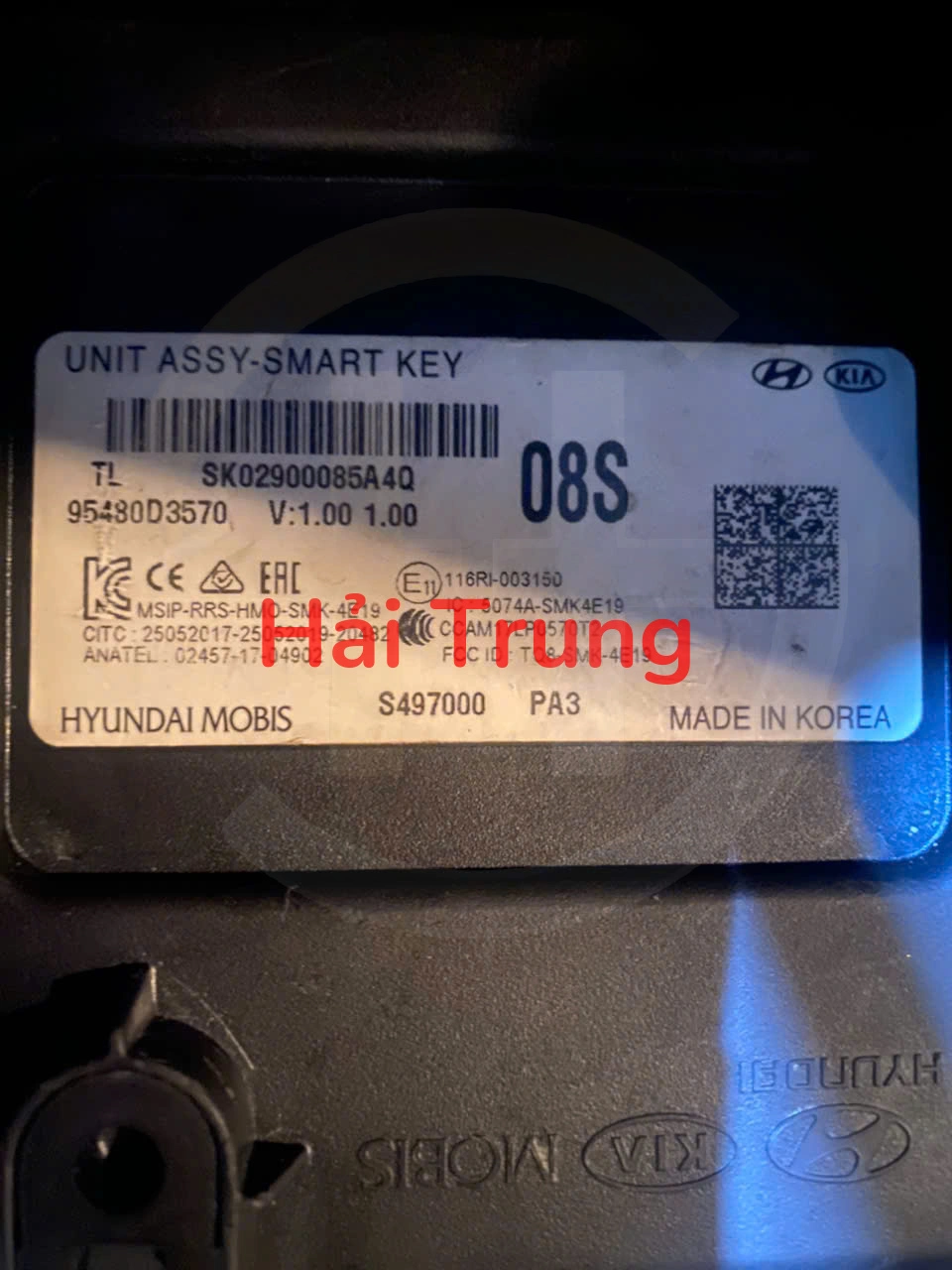 HỘP NHẬN CHÌA KHOÁ HYUNDAI TUCSON 95480D3570