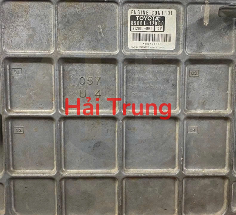 Hộp điều khiển động cơ ECU Toyota Corolla Altis Tháo Xe 89661-12K50 8966112K50