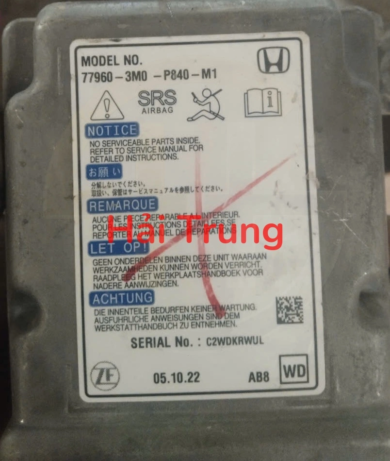 Hộp điều khiển túi khí Honda HR-V 2024 2025 Tháo Xe 77960-3M0-P840-M1 779603M0P840M1