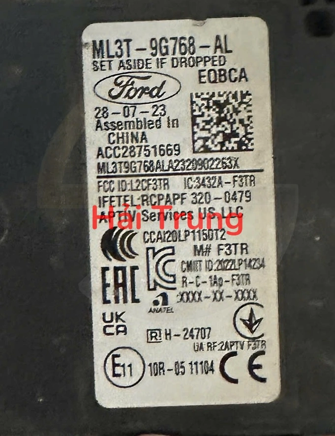 Hộp radar cảm biến khoản cách Ford Ranger F150 Tháo Xe ML3T-9G768-AL ML3T9G768AL