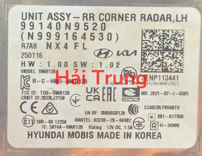 Hộp Radar sau Hyundai Tucson 2024 2025 2026 Tháo Xe 99140N9520