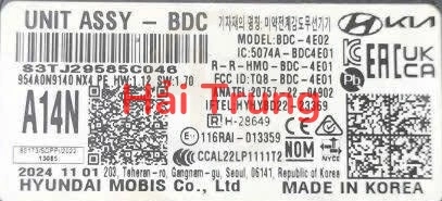 Hộp điều khiển điện thân xe BCM Hyundai Tucson 2025 Tháo Xe 954A0N9140