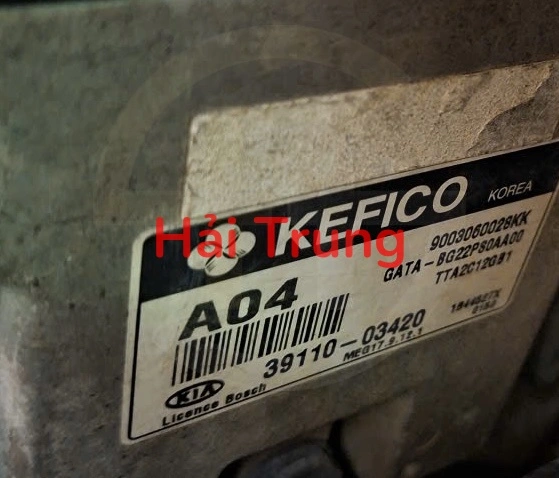 Hộp điều khiển động cơ Hộp đen ECU Kia Morning 2016 1.2 Tháo Xe 39110-03420