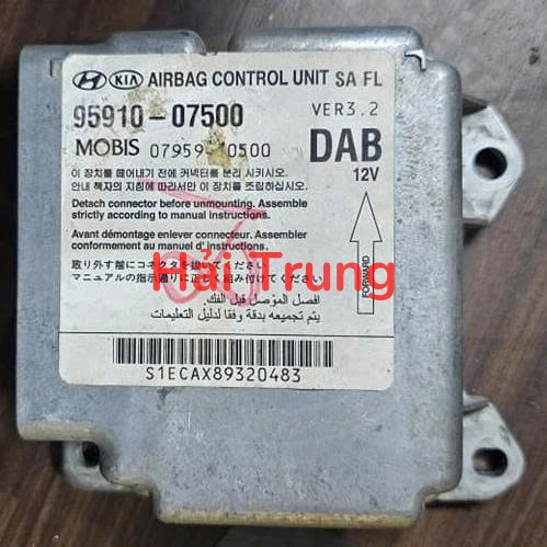 9591007500 Hộp điều khiển túi khí Kia Morning 2009-2011 Tháo xe