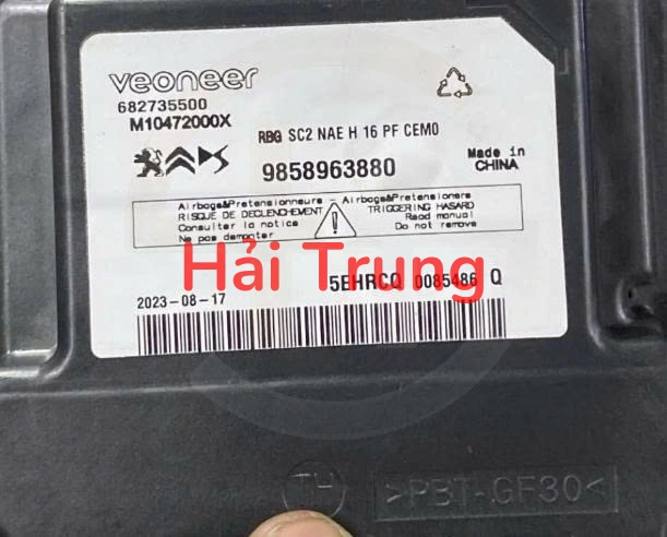 Hộp điều khiển túi khí PEUGEOT 408 Tháo Xe 9858963880