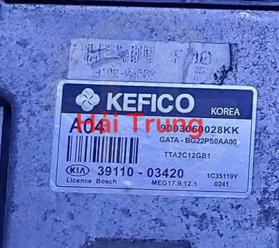 Hộp điều khiển động cơ ECU Kia Morning số tự động 39110-03420