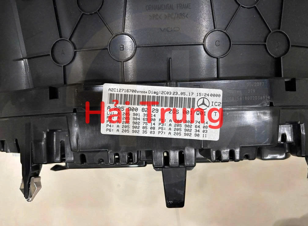 Đồng hồ táp lô Mercedes 2017 Tháo Xe A2059008229