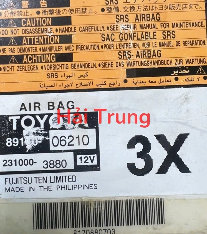 Hộp điều khiển túi khí Toyota Camry Tháo Xe 89170-06210