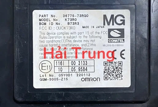 Hộp điều khiển thân xe Suzuki Ertiga 2018-2022 Tháo Xe 36775-73RG0