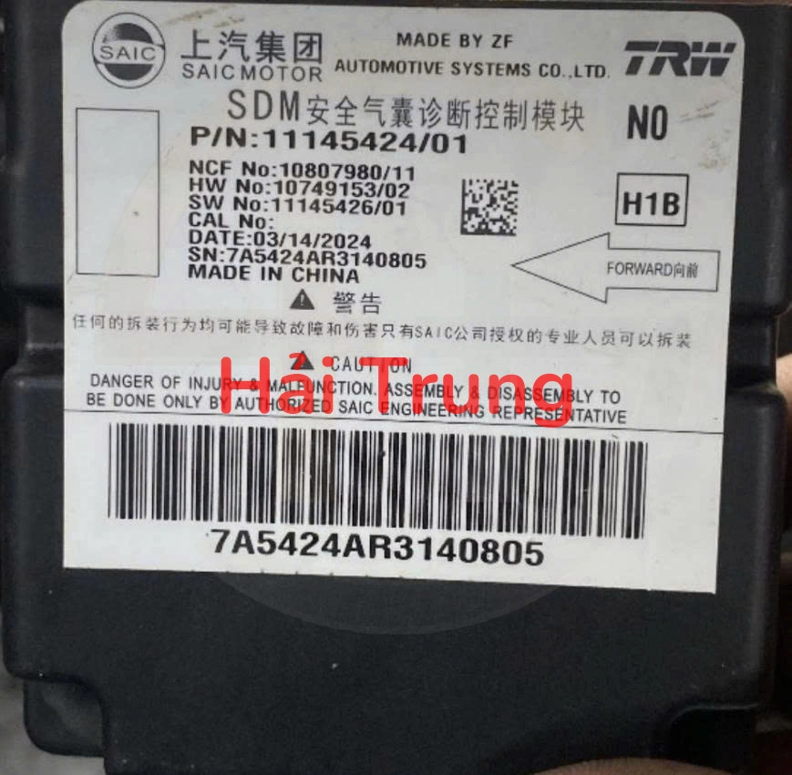 Hộp điều khiển túi khí MG5 Tháo Xe 11145424 01