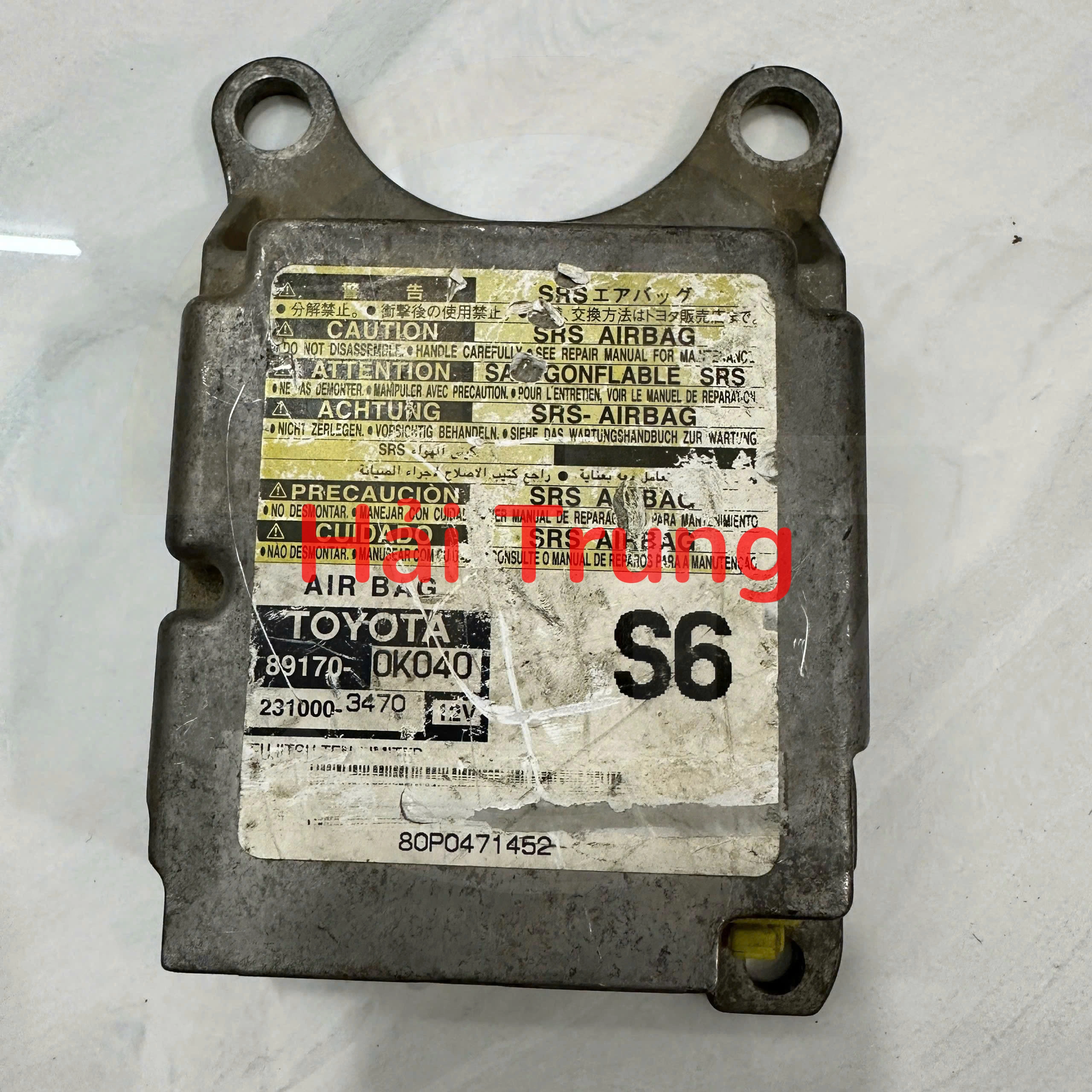 891700K040 Hộp điều khiển túi khí Toyota Hilux 2008 Tháo Xe