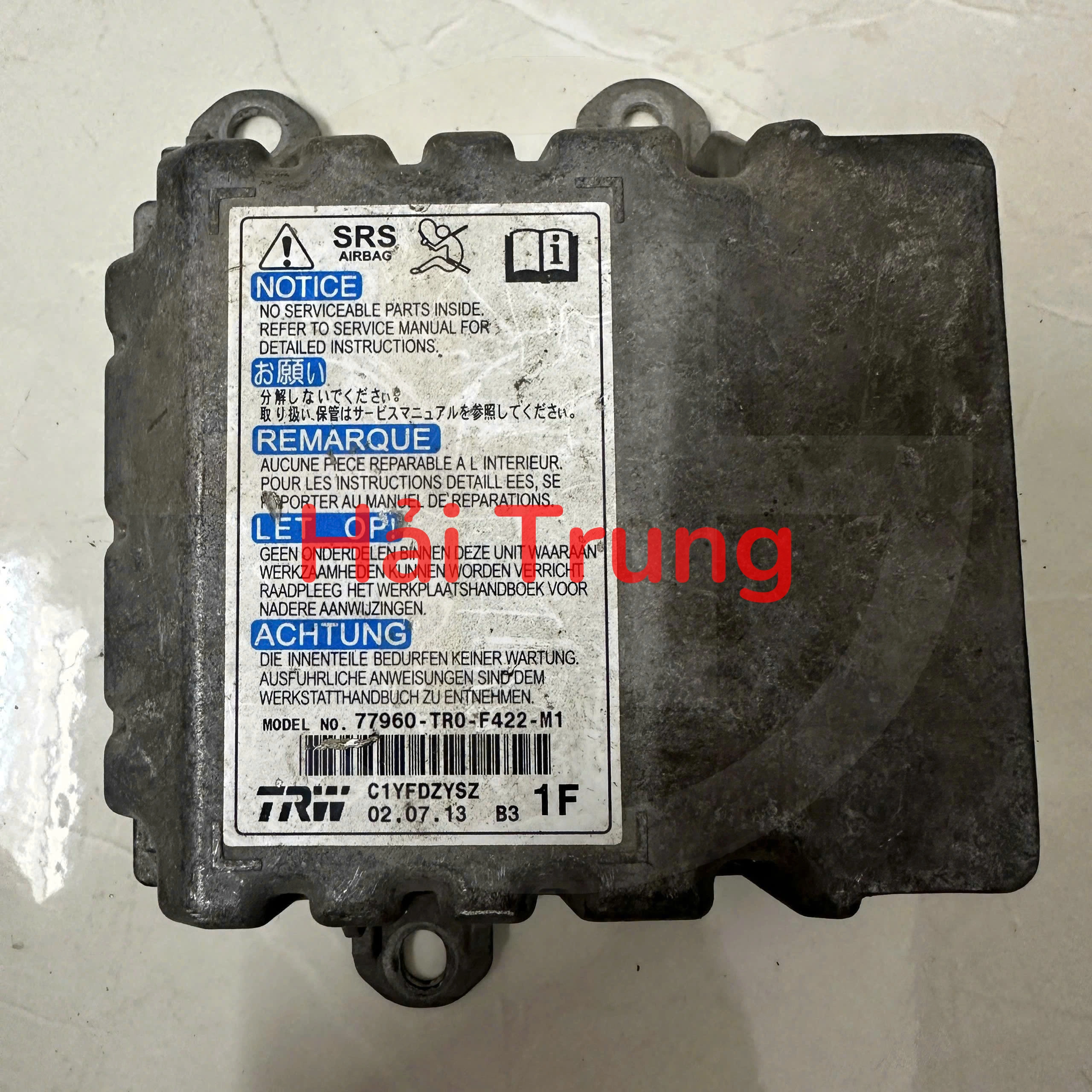 77960-TR0-F422 M1 Hộp điều khiển túi khí Honda Civic 2014 Tháo Xe