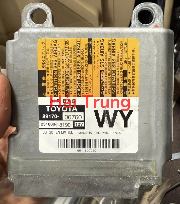 Hộp điều khiển túi khi Toyota CAMRY HYBRID 2016-2019 Tháo Xe 89170-06760 8917006760