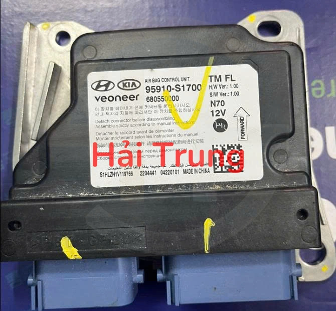 95910S1700 Tháo xe hộp điều khiển túi khí Hyundai Santafe 2019 2020 2021
