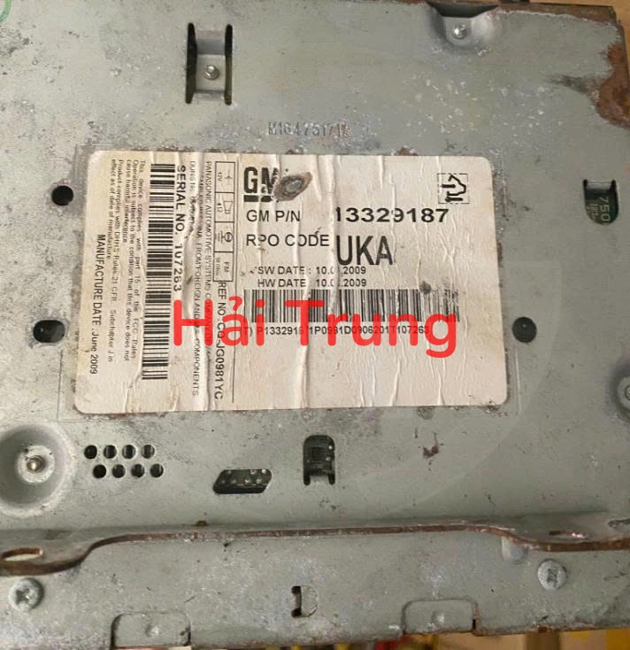 13329187 Đài Radio Chevrolet Cruze Tháo Xe