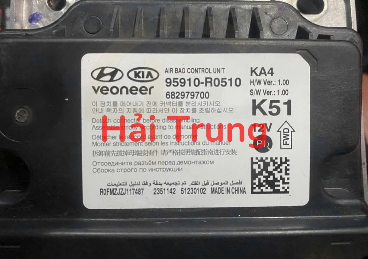 Hộp điều khiển túi khí Kia Carnival 2025 2026 2027 Tháo Xe 95910-R0510 95910R0510