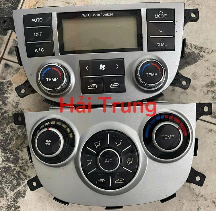 Bảng điều khiển điều hòa Hyundai Santafe 2006-2009 Tháo xe
