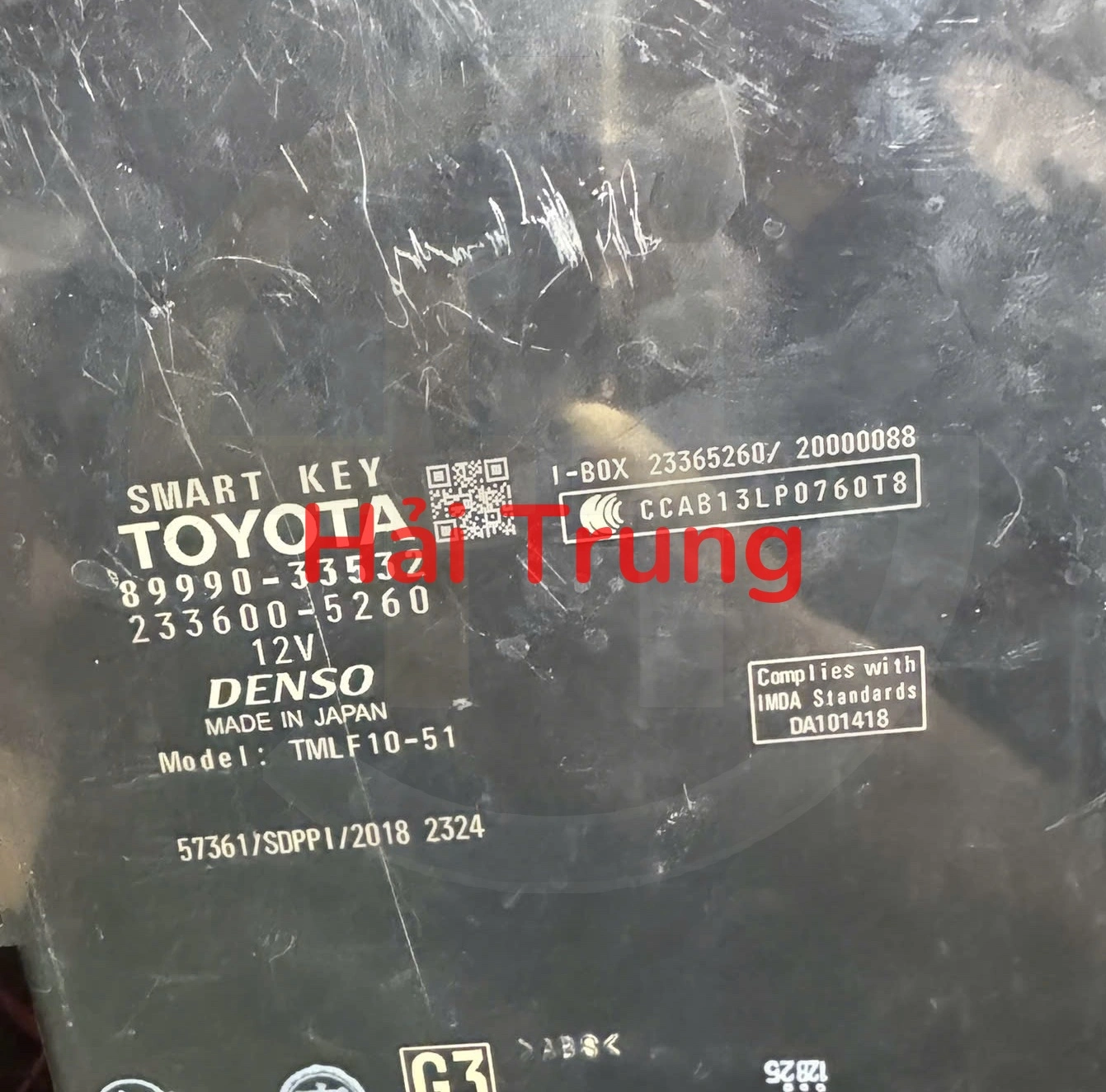 Hộp điều khiển khóa cửa không dây Toyota Camry 2019 Tháo Xe 89990-33532