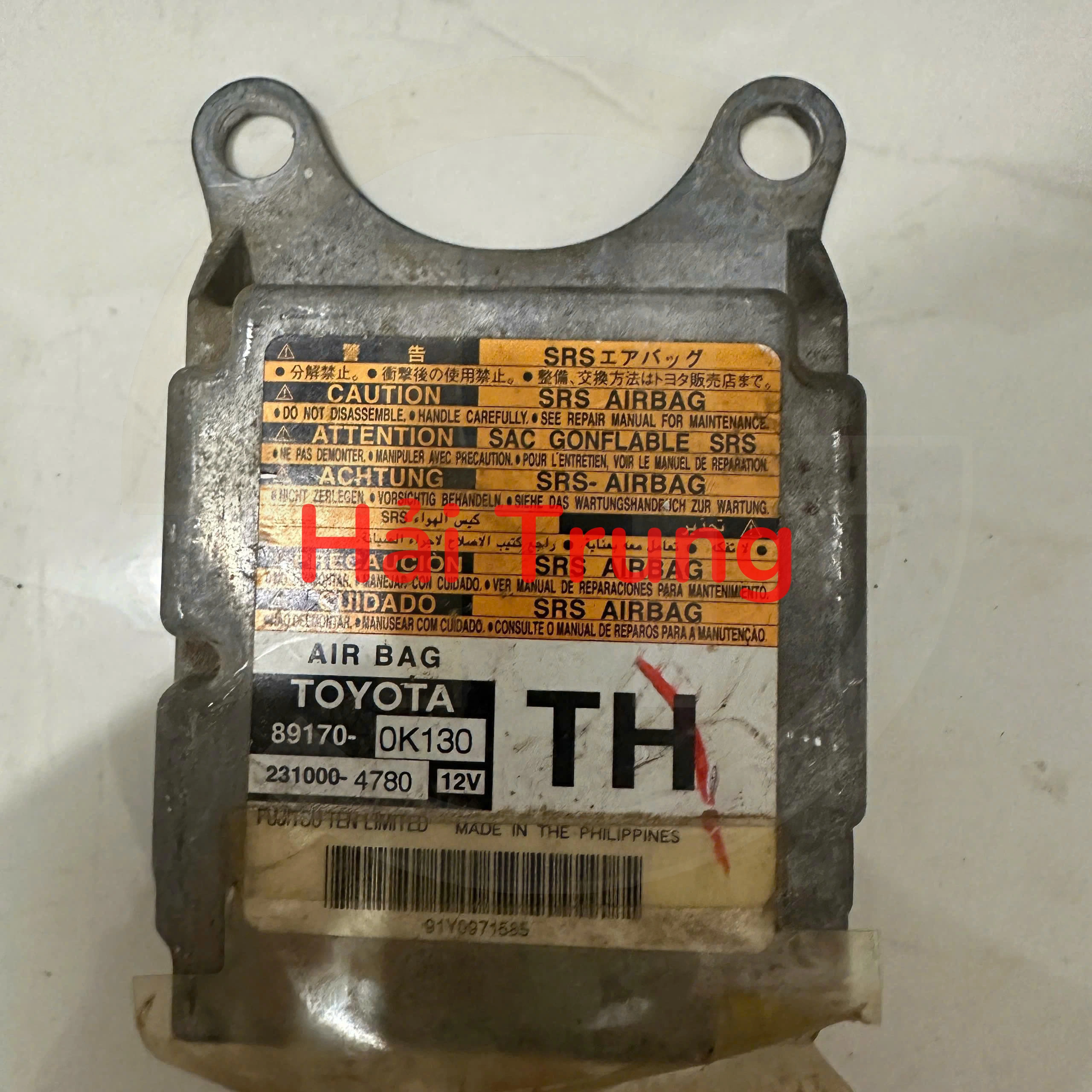 89170-0K130 Hộp điều khiển túi khí Toyota Hilux Tháo Xe