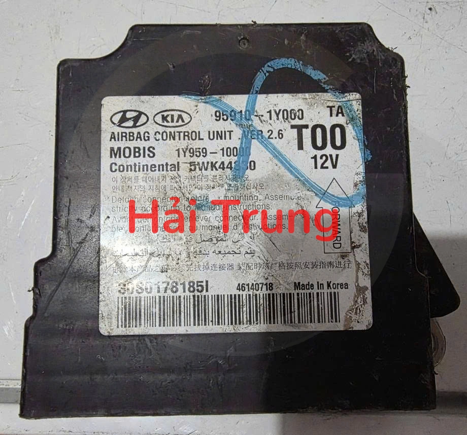 959101Y000 Hộp điều khiển túi khí Kia Morning 2012-2015 Tháo Xe