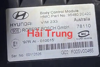 Hộp điều khiển thân xe Body BCM Hyundai Tuscani Tháo Xe 954802C420