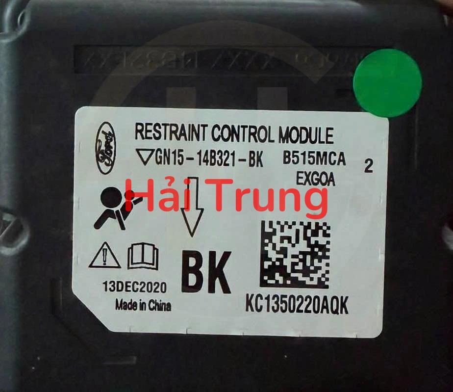 Hộp điều khiển túi khí Ford Ecosport 2018-2021 Tháo Xe GN15-14B321-BK GN1514B321BK
