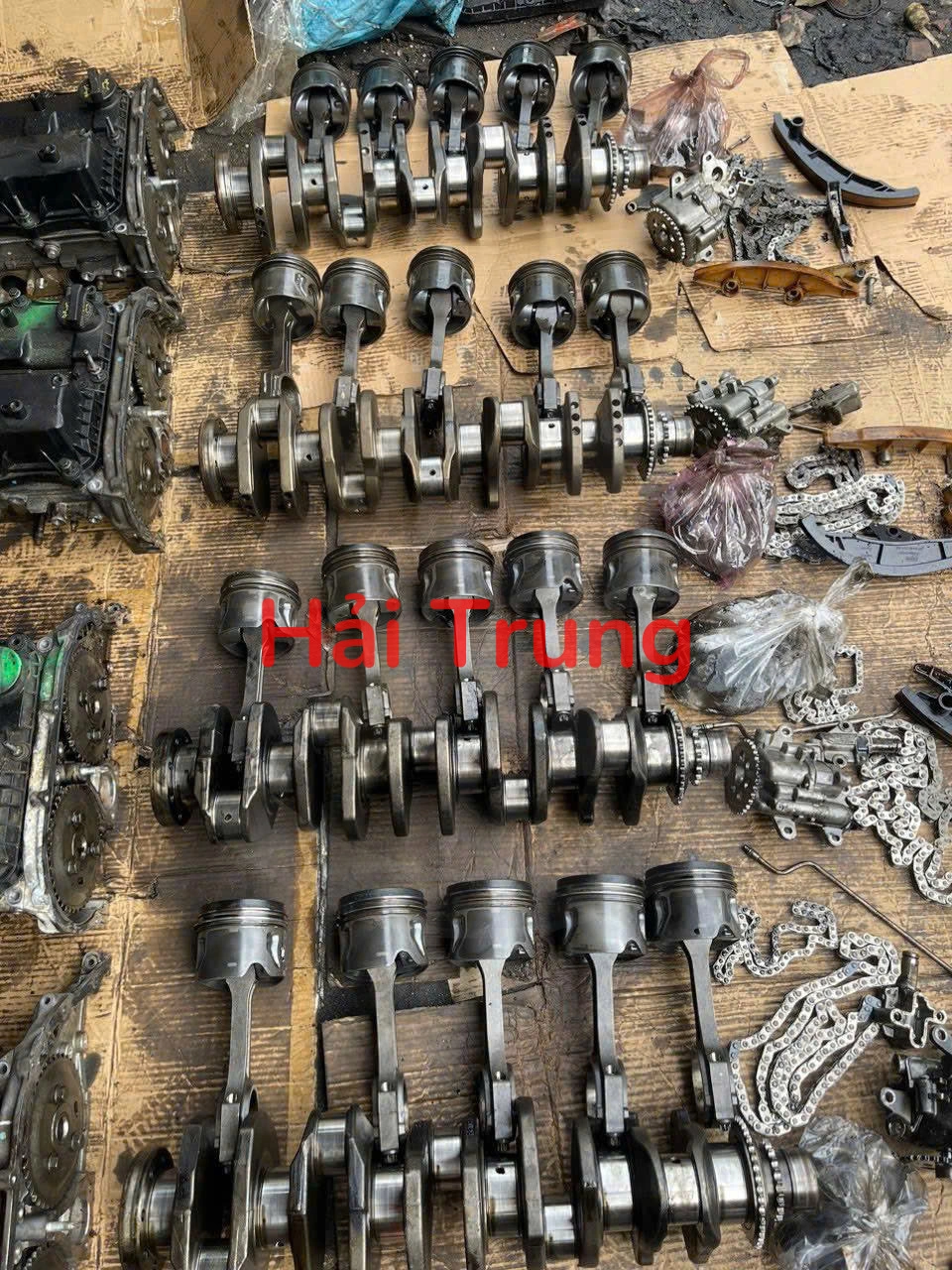 Tháo xe Piston, Tay biên, Trục cơ, Trục cam Ford Ranger 3.2 