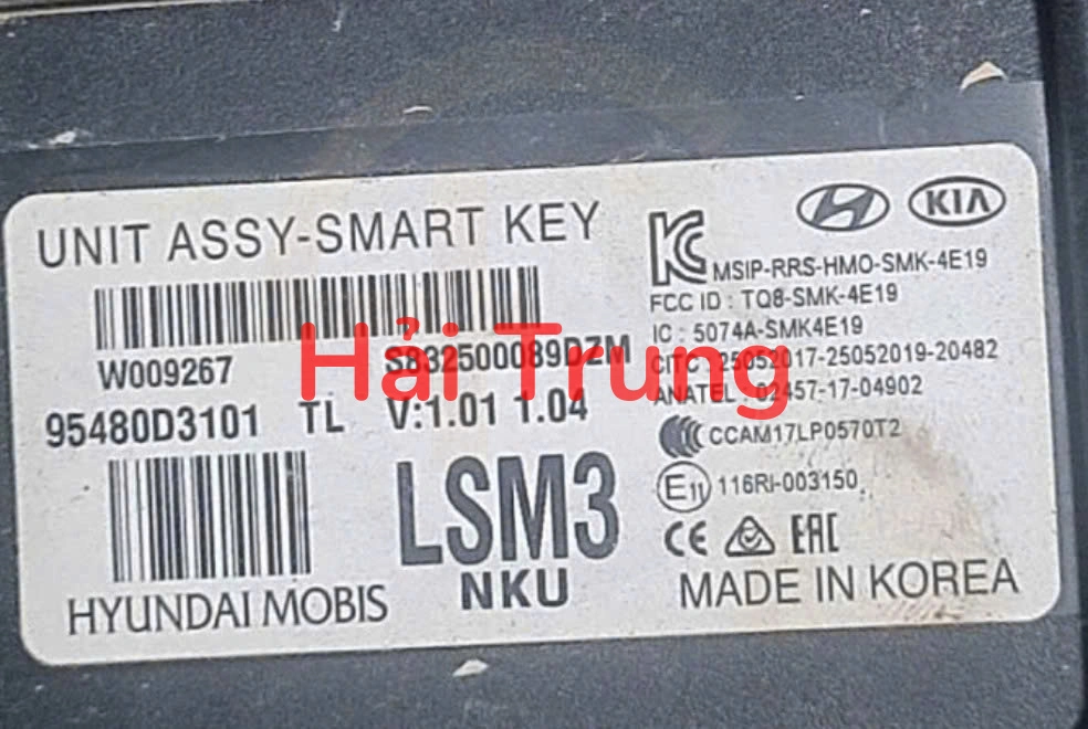 Hộp điều khiển Smart Key Hyundai Tucson 2015-2018 Tháo Xe 95480D3560