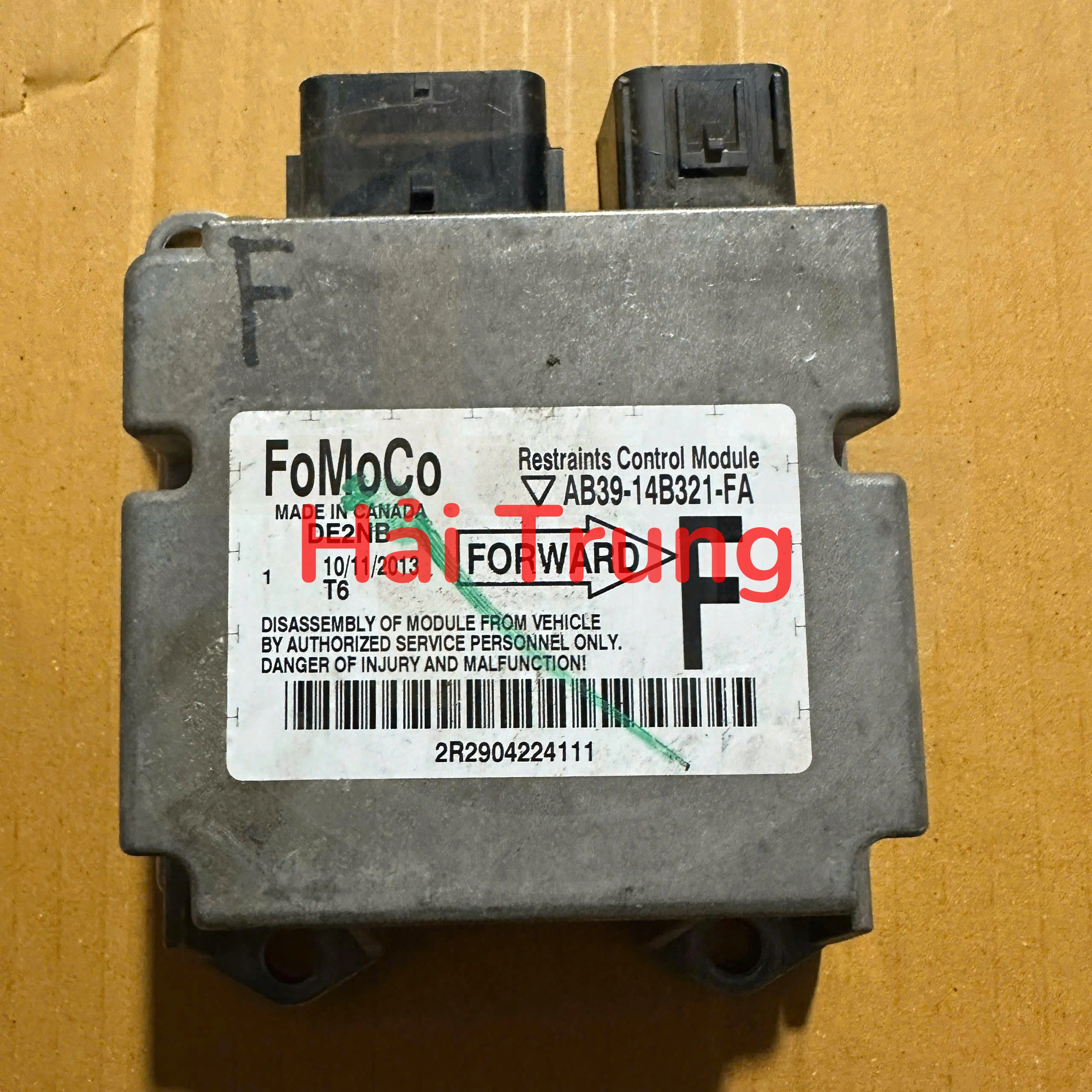 AB3914B321FA Hộp điều khiển túi khí Ford Ranger 2011 - 2014 Tháo Xe