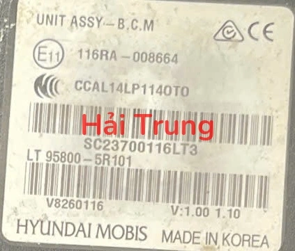 Hộp điều khiển thân xe BCM Hyundai New Mighty N250 2.5 Tấn Tháo Xe 958005R101