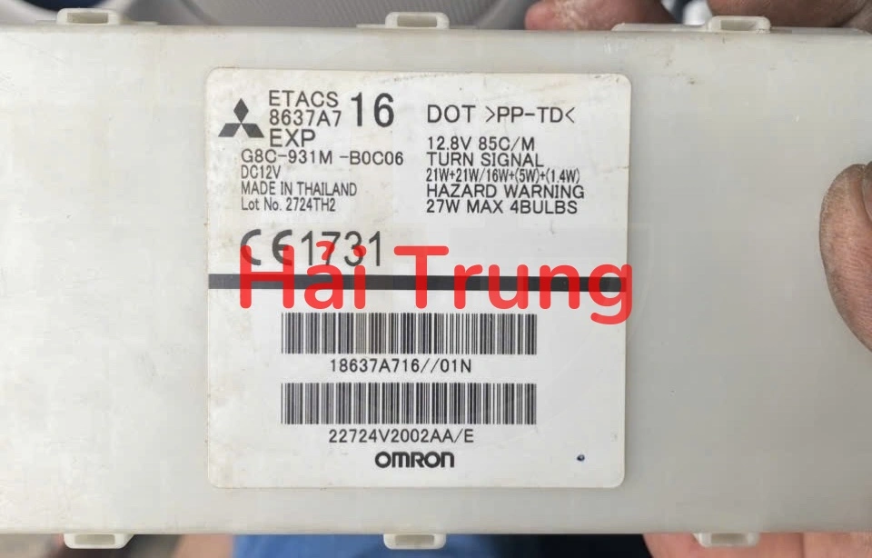 Hộp Etacs Mitsubishi Pajero Sport Tháo Xe 8637A716