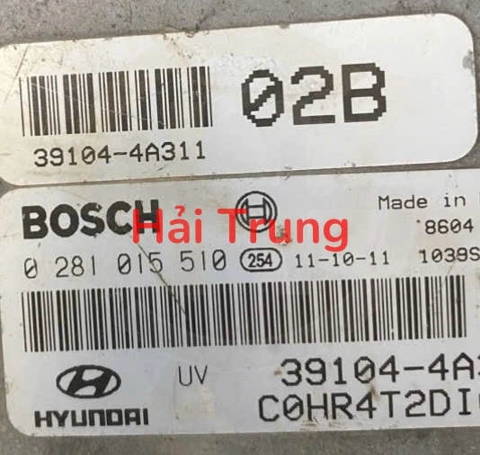 Hộp điều khiển động cơ Hộp đen ECU Hyundai Porter 2 Tháo Xe 39104-4A311