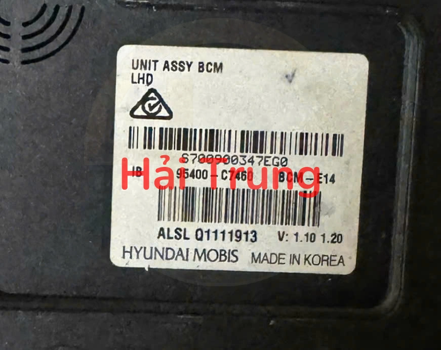 95400C7460 Hộp điều khiển thân xe BCM Hyundai I20 2015 Tháo Xe