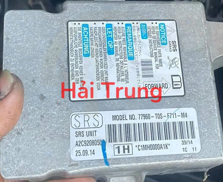 Hộp điều khiển túi khí Honda CR-V Tháo Xe 77960-T0S-F711-M4 77960T0SF711M4