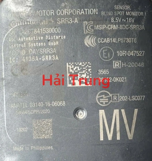 Hộp Radar cảm biến lùi Toyota Fortuner 2022-2025 Tháo Xe 881620K021