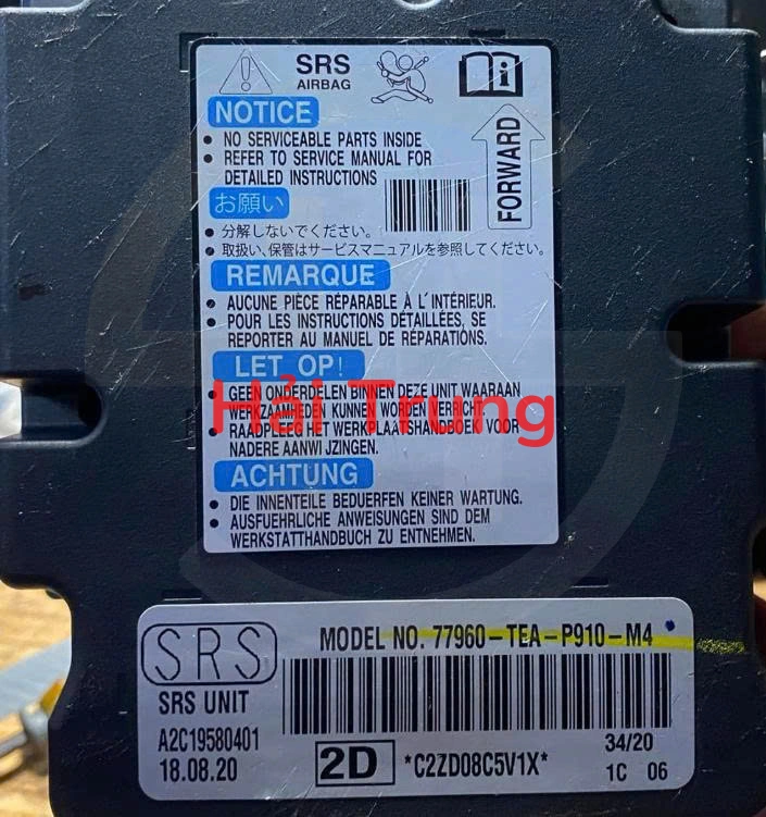 Hộp điều khiển túi khí Honda Civic Tháo Xe 77960-TEA-P910-M4 77960TEAP910M4
