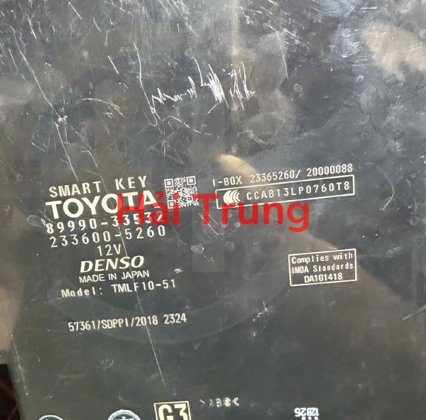 Hộp điều khiển khóa cửa không dây Toyota Camry 2019 Tháo Xe 89990-33532