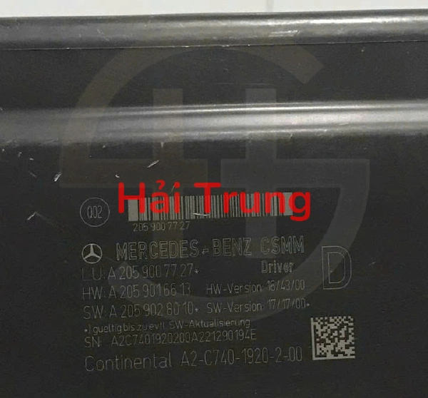 A2059007727 Hộp điều Khiển Ghế Trước Mercedes-Benz W205 Tháo Xe