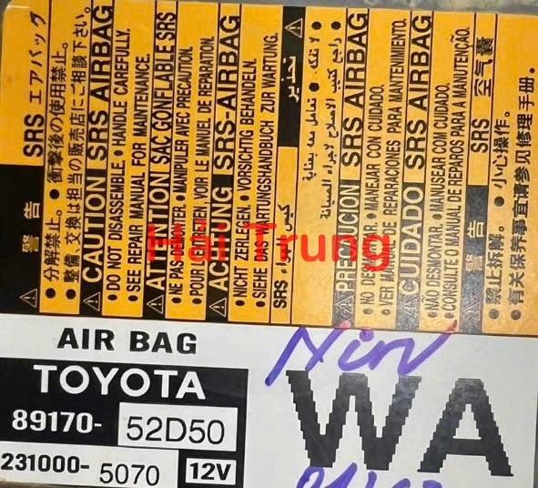 Hộp điều khiển túi khí Toyota Yaris Tháo xe