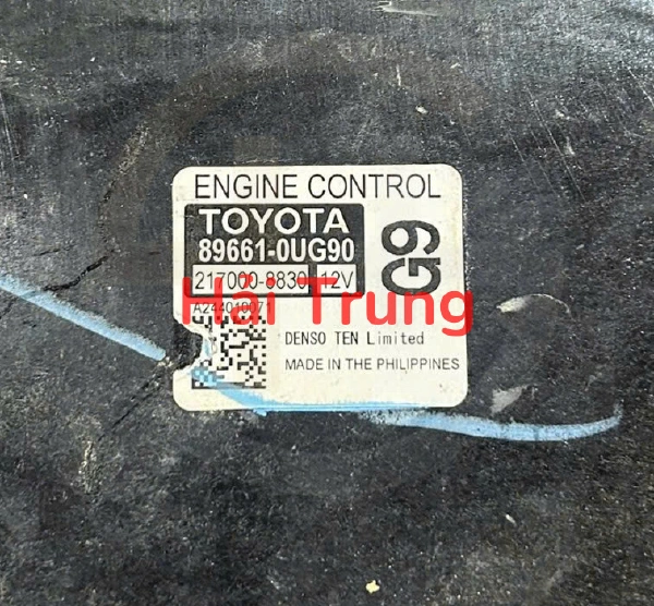 Hộp điều khiển động cơ Hộp đen ECU Toyota Vios 2016-2020 Tháo Xe 896610UG90 89661-0UG90